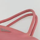 PRADA Hand Bag Nylon Pink Silver Auth ti3552-8