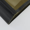 FENDI mesh Tote Bag Nylon Leather Khaki Gold Auth ti3553-9