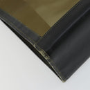 FENDI mesh Tote Bag Nylon Leather Khaki Gold Auth ti3553-16