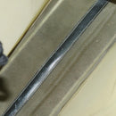 FENDI mesh Tote Bag Nylon Leather Khaki Gold Auth ti3553-11