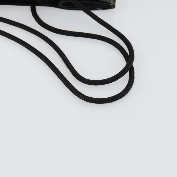 FENDI mesh Tote Bag Nylon Leather Khaki Gold Auth ti3553