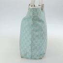 GUCCI GG Canvas Tote Bag Light Blue Gold 002 1098 Auth ti3554-5
