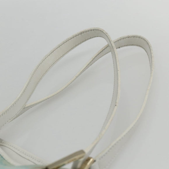 GUCCI GG Canvas Tote Bag Light Blue Gold 002 1098 Auth ti3554