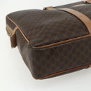 CELINE Macadam Canvas Business Bag PVC Brown Gold Auth ti3555-11
