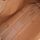 CELINE Macadam Canvas Business Bag PVC Brown Gold Auth ti3555-17