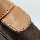 CELINE Macadam Canvas Business Bag PVC Brown Gold Auth ti3555-21