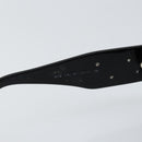 CHANEL COCO Mark Camelia Sunglasses plastic Black CC Auth ti3556-10