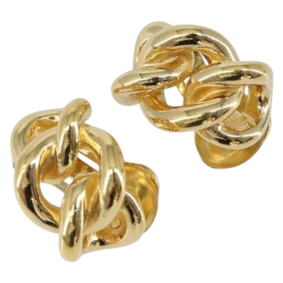 Christian Dior Earring metal Gold Auth ti3557