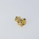 Christian Dior Earring metal Gold Auth ti3557-7