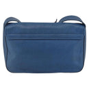 FENDI Chameleon Shoulder Bag Leather Blue gold Auth ti3558-3