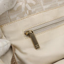 CHANEL New travel line Tote Bag Nylon Beige Gold CC Auth ti3559-17