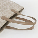 CHANEL New travel line Tote Bag Nylon Beige Gold CC Auth ti3559-7