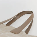 CHANEL New travel line Tote Bag Nylon Beige Gold CC Auth ti3559-8