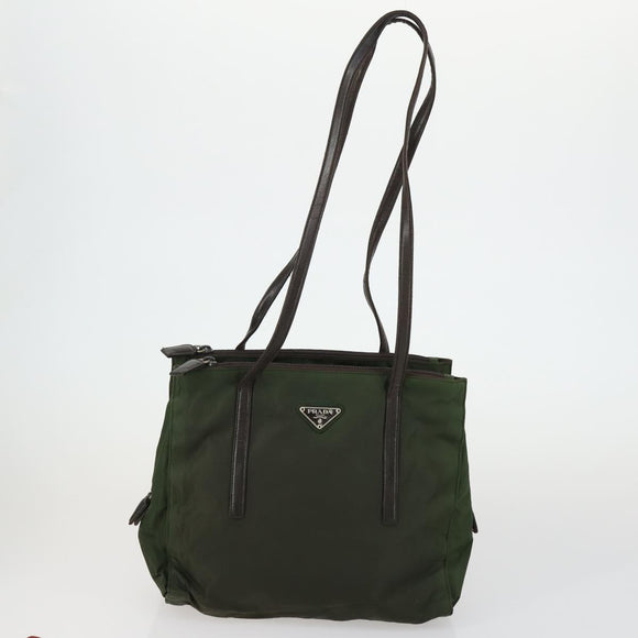 PRADA Hand Bag Nylon 5 Set Pink Cream khaki Auth ti3562