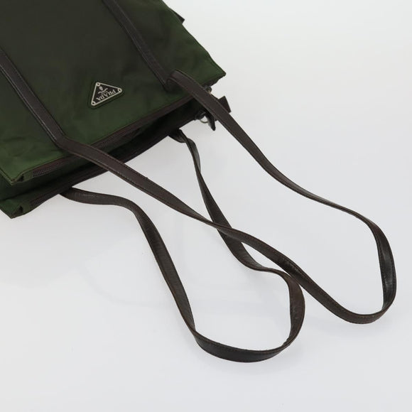 PRADA Hand Bag Nylon 5 Set Pink Cream khaki Auth ti3562