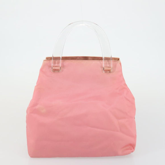 PRADA Hand Bag Nylon 5 Set Pink Cream khaki Auth ti3562