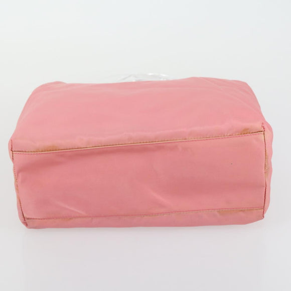 PRADA Hand Bag Nylon 5 Set Pink Cream khaki Auth ti3562