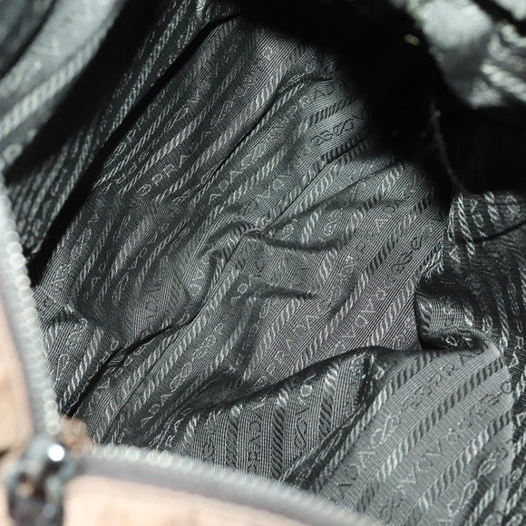 PRADA Hand Bag Nylon 5 Set Blue Brown khaki Auth ti3564