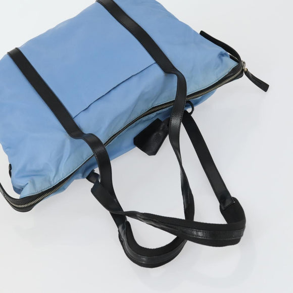 PRADA Hand Bag Nylon 5 Set Blue Brown khaki Auth ti3564