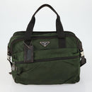 PRADA Hand Bag Nylon 5 Set Blue Brown khaki Auth ti3564-2