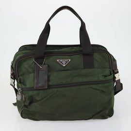 PRADA Hand Bag Nylon 5 Set Blue Brown khaki Auth ti3564 - 0