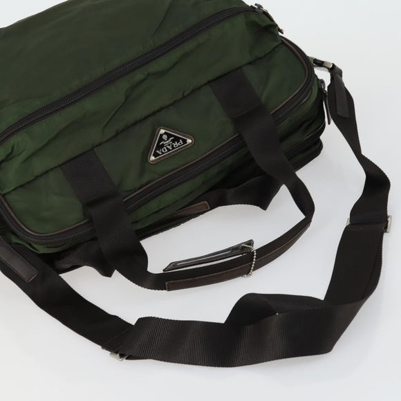 PRADA Hand Bag Nylon 5 Set Blue Brown khaki Auth ti3564