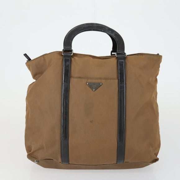 PRADA Hand Bag Nylon 5 Set Blue Brown khaki Auth ti3564