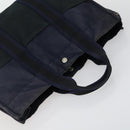 HERMES Fourre Tout Hand Bag Canvas 5 Set Black Red Navy Auth ti3565-14