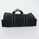 HERMES Fourre Tout Hand Bag Canvas 5 Set Black Red Navy Auth ti3565-20