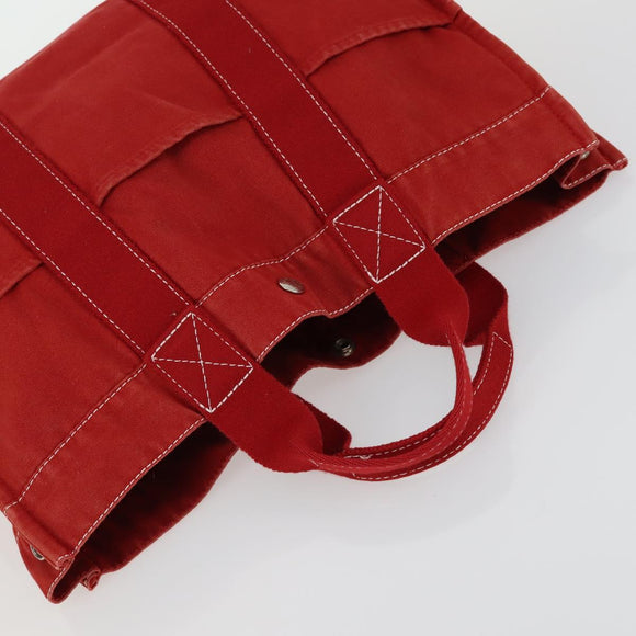 HERMES Fourre Tout Hand Bag Canvas 5 Set Black Navy Gray Red Brown Auth ti3567