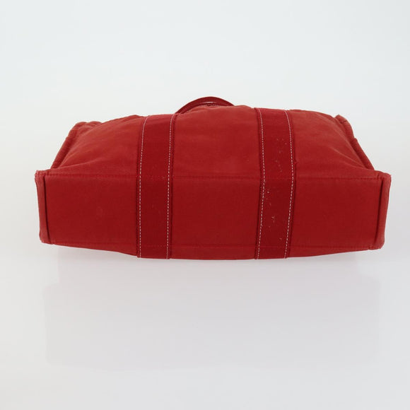 HERMES Fourre Tout Hand Bag Canvas 5 Set Black Navy Gray Red Brown Auth ti3567