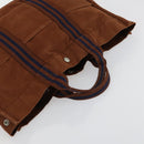 HERMES Fourre Tout Hand Bag Canvas 5 Set Black Navy Gray Red Brown Auth ti3567-25