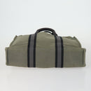 HERMES Fourre Tout Hand Bag Canvas 5 Set Black Navy Gray Red Brown Auth ti3567-5
