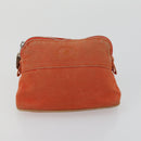 HERMES Bolide Pouch Canvas 5 Set Light Blue Orange Yellow Navy Red Auth ti3568-17
