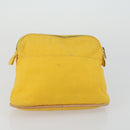 HERMES Bolide Pouch Canvas 5 Set Light Blue Orange Yellow Navy Red Auth ti3568-8