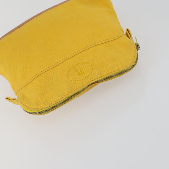 HERMES Bolide Pouch Canvas 5 Set Light Blue Orange Yellow Navy Red Auth ti3568