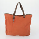 PRADA Hand Bag Nylon Canvas 5 Set Beige Red yellow Auth ti3570-12