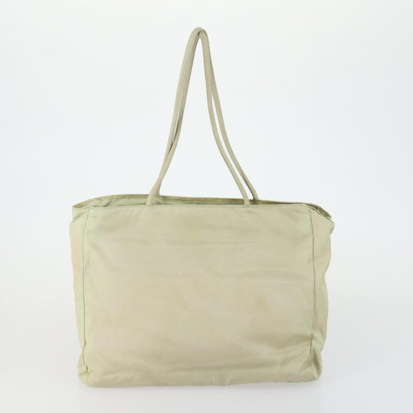 PRADA Hand Bag Nylon Canvas 5 Set Beige Red yellow Auth ti3570