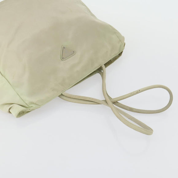 PRADA Hand Bag Nylon Canvas 5 Set Beige Red yellow Auth ti3570