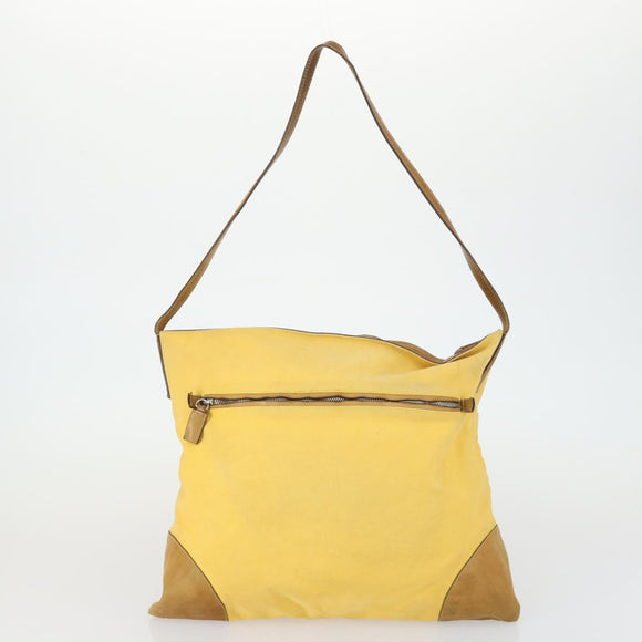 PRADA Hand Bag Nylon Canvas 5 Set Beige Red yellow Auth ti3570