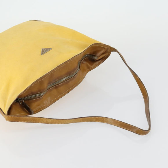 PRADA Hand Bag Nylon Canvas 5 Set Beige Red yellow Auth ti3570