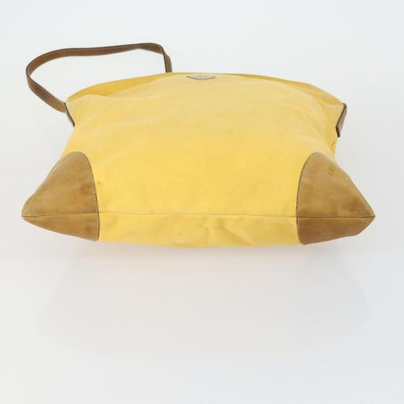 PRADA Hand Bag Nylon Canvas 5 Set Beige Red yellow Auth ti3570