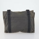 HERMES Fourre Tout Hand Bag Canvas 5 Set Gray Black Auth ti3571-23