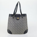 CELINE C Macadam Macadam Canvas Bag PVC Canvas 3 Set Brown Navy Auth ti3574-16