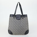 CELINE C Macadam Macadam Canvas Bag PVC Canvas 3 Set Brown Navy Auth ti3574-17