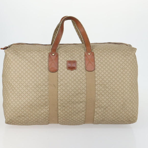 CELINE C Macadam Macadam Canvas Bag PVC Canvas 3 Set Brown Navy Auth ti3574