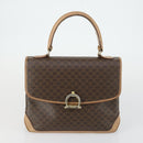 CELINE C Macadam Macadam Canvas Bag PVC Canvas 3 Set Brown Navy Auth ti3574-9
