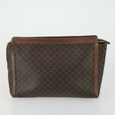 CELINE Gucci GG Supreme Macadam Canvas Bag PVC 4 Set Brown Beige Auth ti3575-15