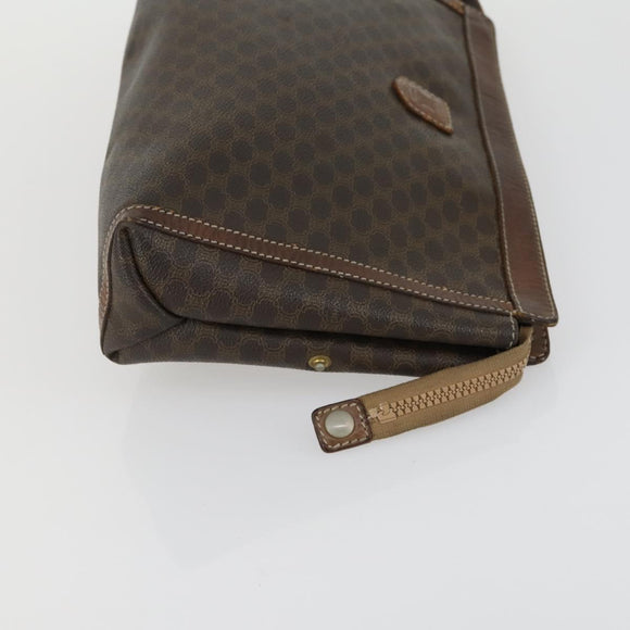 CELINE Gucci GG Supreme Macadam Canvas Bag PVC 4 Set Brown Beige Auth ti3575