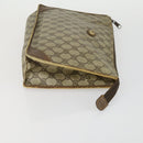 CELINE Gucci GG Supreme Macadam Canvas Bag PVC 4 Set Brown Beige Auth ti3575-4